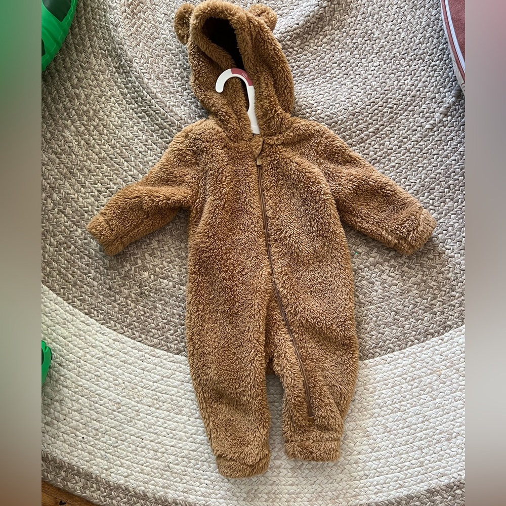 Hooded one piece for baby